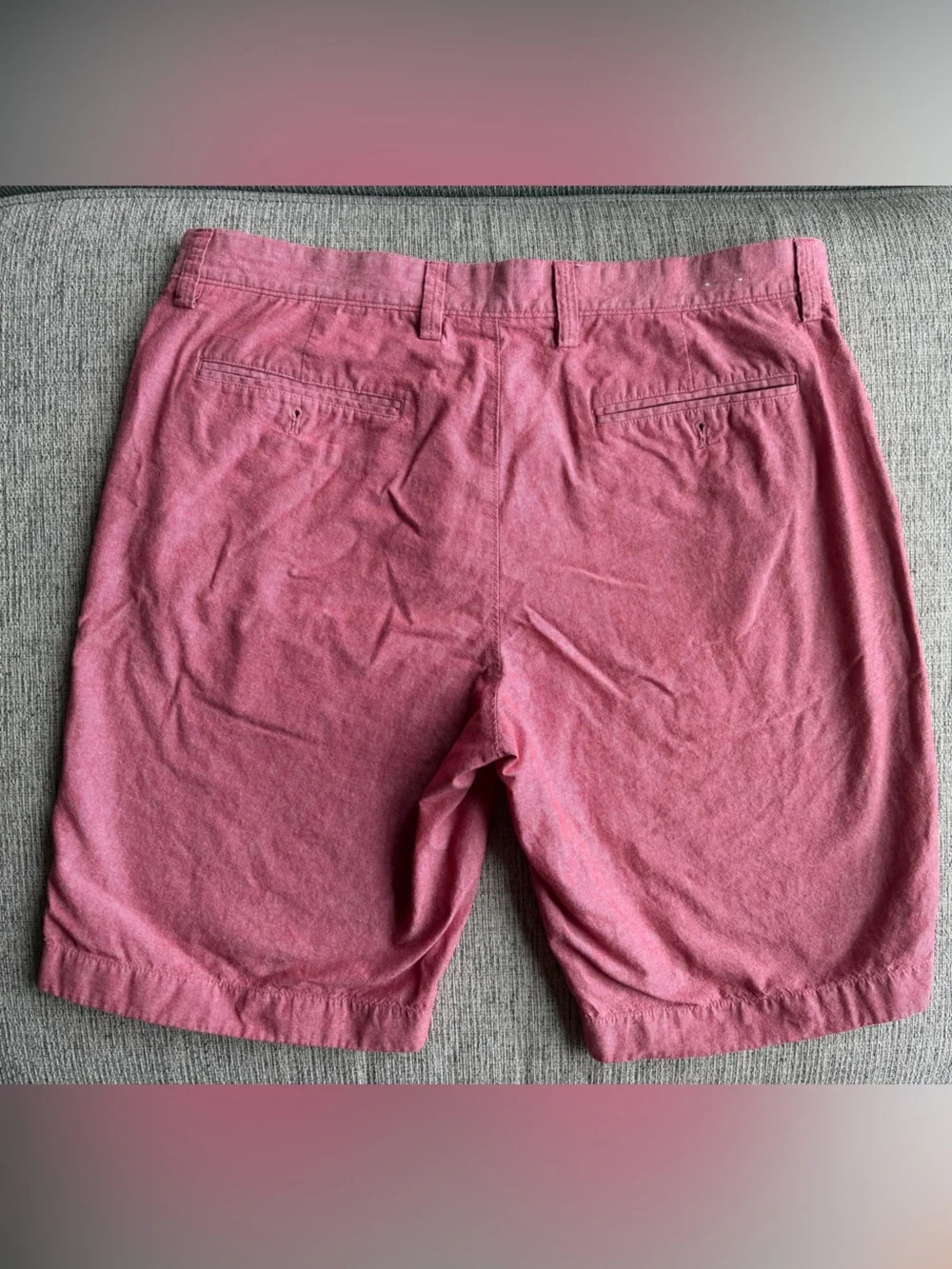 J. Crew Men's Rose Pink Flat Front Chino Shorts